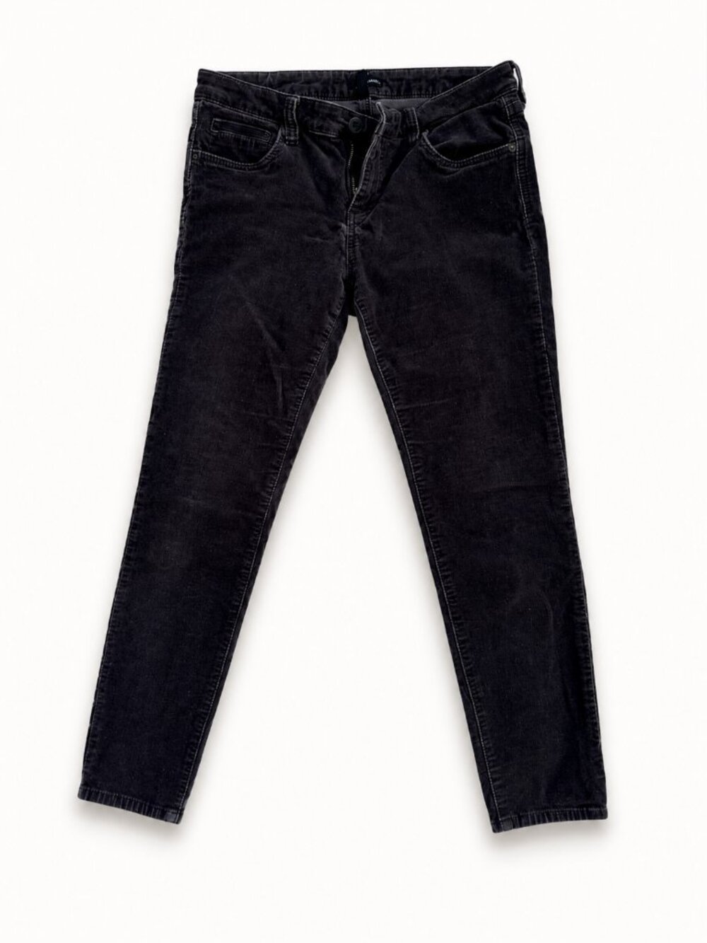 Edyson Black Corduroy Skinny Pants Size 29P Petite